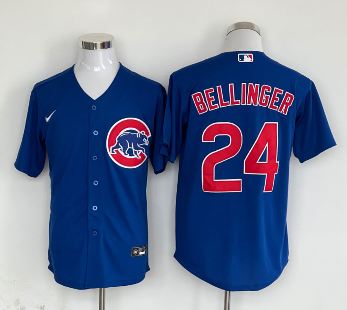 Men's Chicago Cubs Cody Bellinger #24 Royal Replica Player Jersey1