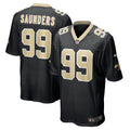 Khalen Saunders New Orleans Saints  Game Jersey - Black