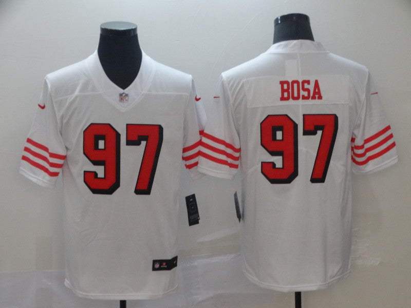 Men's San Francisco 49ers Nick Bosa White Vapor Limited Jersey