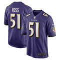 Josh Ross Baltimore Ravens  Game   Jersey - Purple
