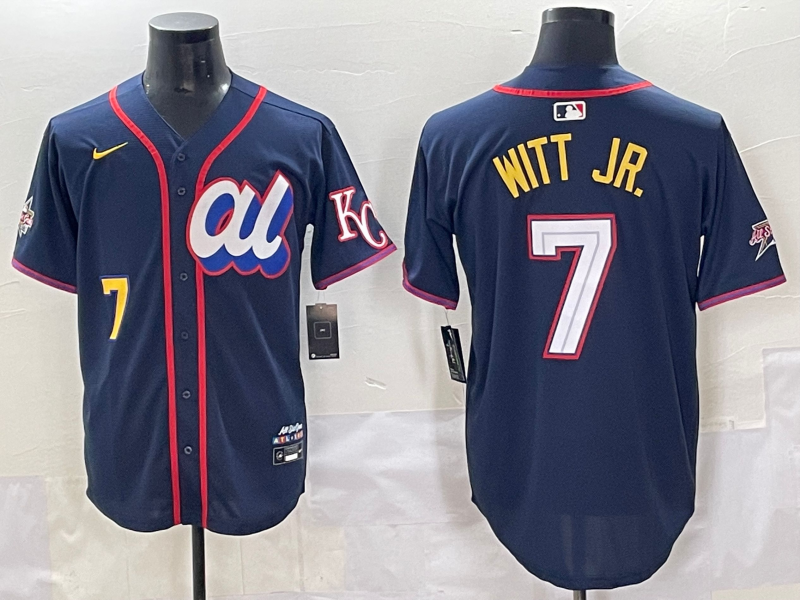 Men's American League Bobby Witt Jr. #7 Navy 2025 All-Star Edition Limited Player Jersey