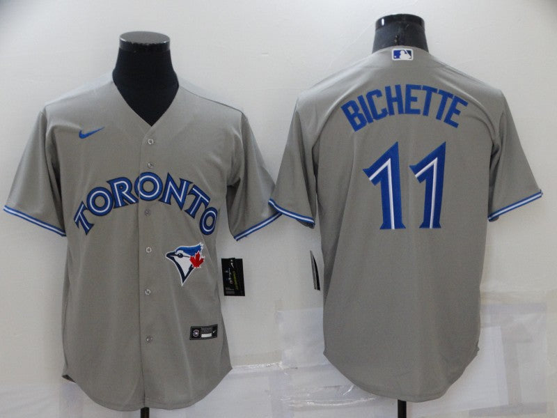 Men's Toronto Blue Jays Bo Bichette Gray Replica Baseball Jersey