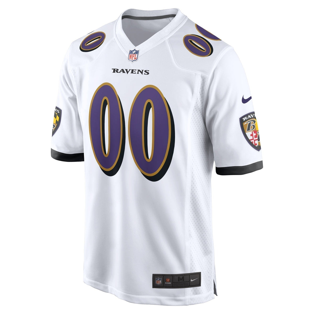 Baltimore Ravens  Custom Game Jersey - White