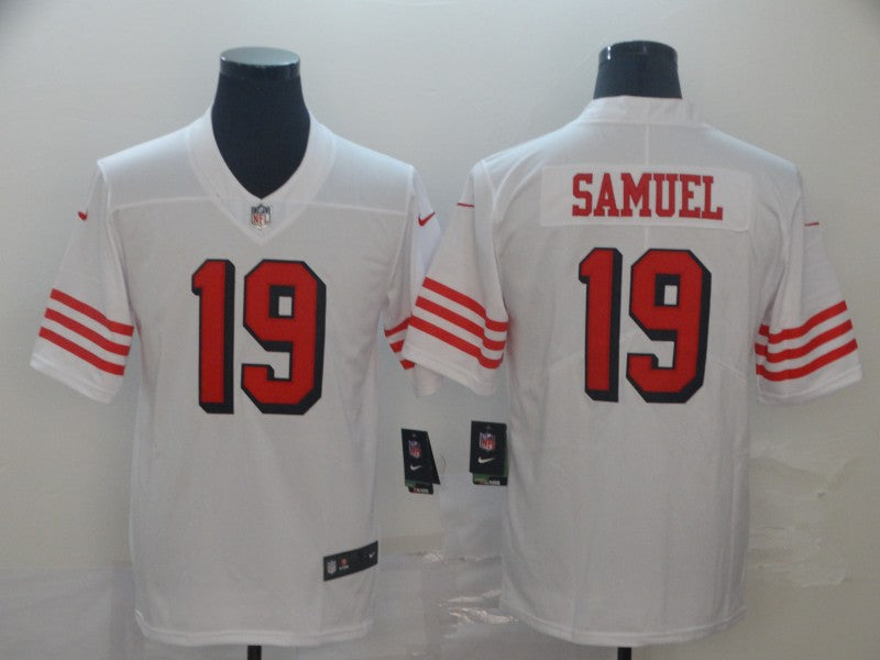 Men's San Francisco 49ers Deebo Samuel White Game Player Jersey