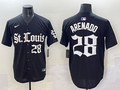 Men's St. Louis Cardinals Nolan Arenado Black Game Player Jersey