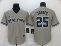 Men's New York Yankees Gleyber Torres Gray Replica Baseball Jersey
