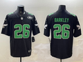 Men's Philadelphia Eagles Saquon Barkley Black Alternate Game Player Jersey