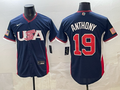 Men's USA Baseball Roman Anthony #19 Navy 2026 World Baseball Classic Stadium Jersey