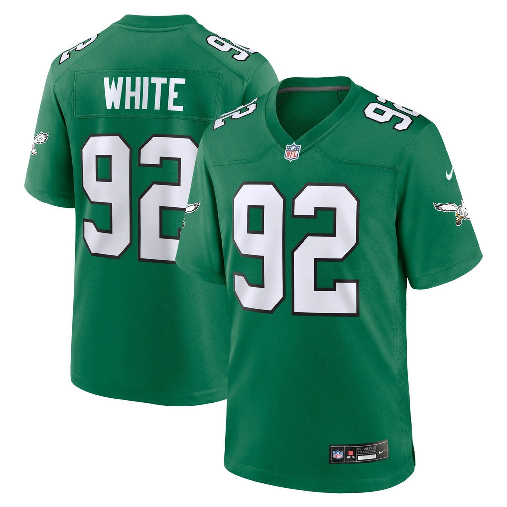Reggie White Philadelphia Eagles  Alternate Game Jersey - Kelly Green