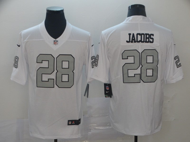 Men's Las Vegas Raiders Josh Jacobs White Player Game Jersey