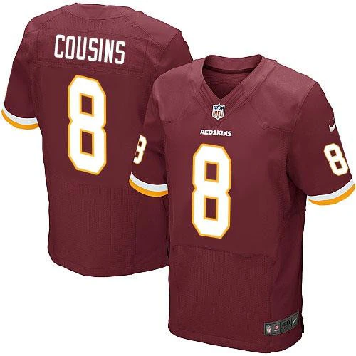Kirk Cousins Burgundy Men's Stitched  Elite Jersey