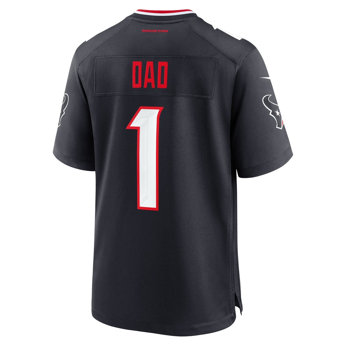 Houston Texans  #1 Dad Game Jersey - Navy