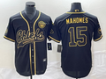 Men's Kansas City Chiefs Patrick Mahomes Black Alternate Game Jersey Joint Edition