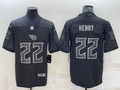 Men's Tennessee Titans Derrick Henry Black Retired Player RFLCTV Limited Jersey