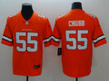 Men's Denver Broncos Bradley Chubb Orange Game Player Jersey