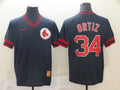 Men's Boston Red Sox David Ortiz #34 Navy Replica Player Jersey1