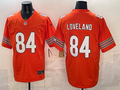 Men's Chicago Bears Colston Loveland Orange Alternate Player Game Jersey