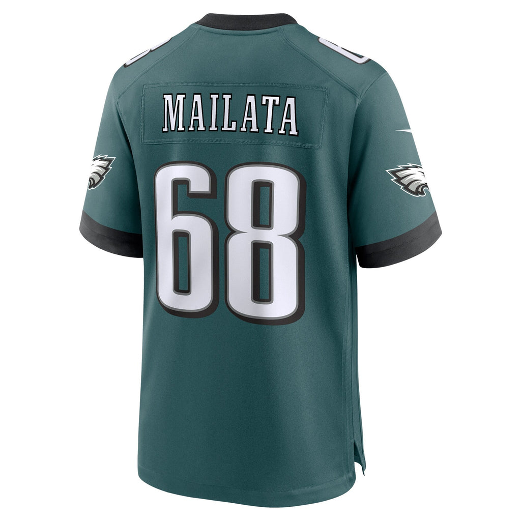 Jordan Mailata Philadelphia Eagles  Team Game Jersey - Midnight Green