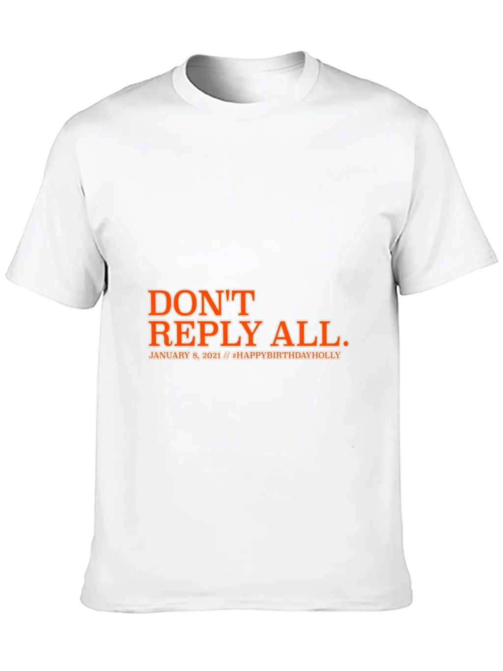 Dont Reply All Black Graphic T-Shirt
