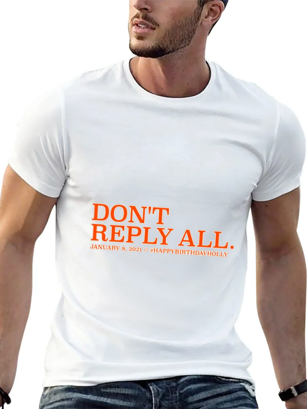 Dont Reply All Black Graphic T-Shirt