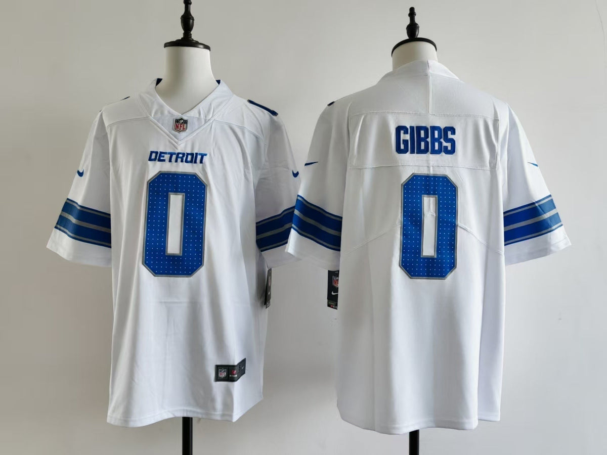 Men's Detroit Lions Jahmyr Gibbs Jersey -  White#0