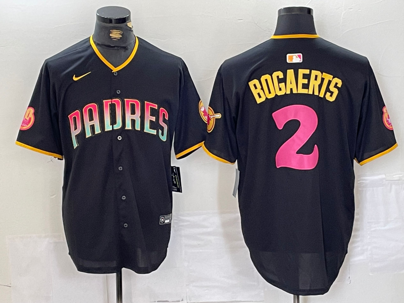 Men's San Diego Padres Xander Bogaerts Black Replica Player Jersey