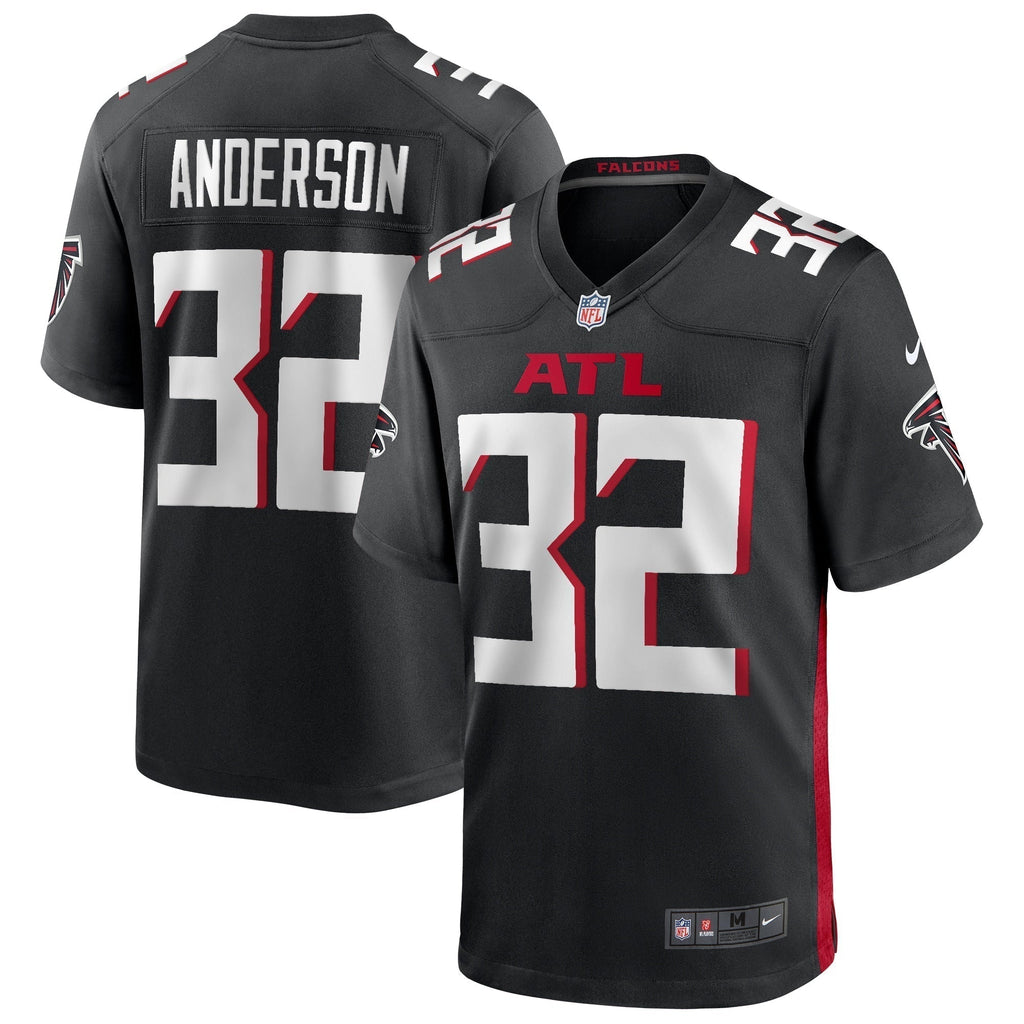 Jamal Anderson Atlanta Falcons  Game Retired   Jersey - Black