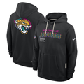 Men's Jacksonville Jaguars  Black 2025  Crucial Catch Sideline Standard Issue Dri-FIT Hoodie