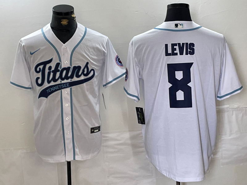 Men's Tennessee Titans Will Levis White Player Jersey