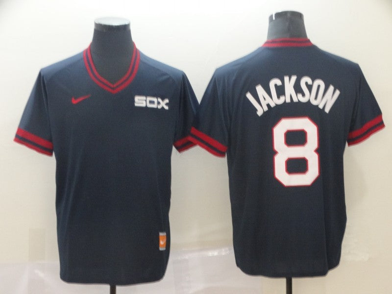 Men's Chicago White Sox Bo Jackson Navy Replica Baseball Jersey