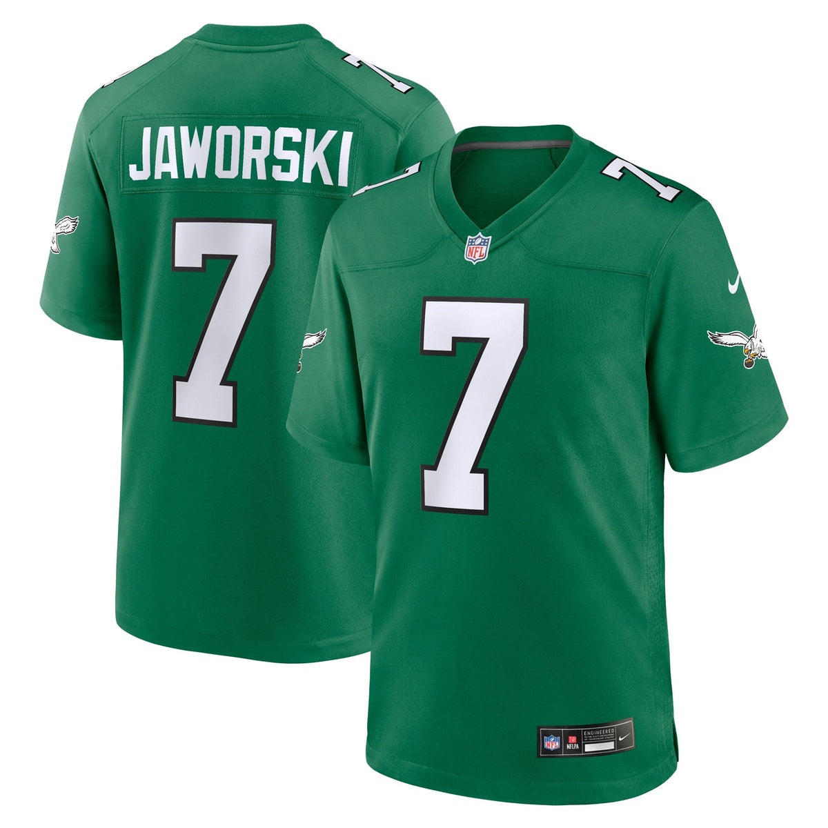 Ron Jaworski Philadelphia Eagles  Alternate Game Jersey - Kelly Green