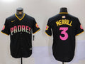 Men's San Diego Padres Jackson Merrill Black Replica Player Jersey