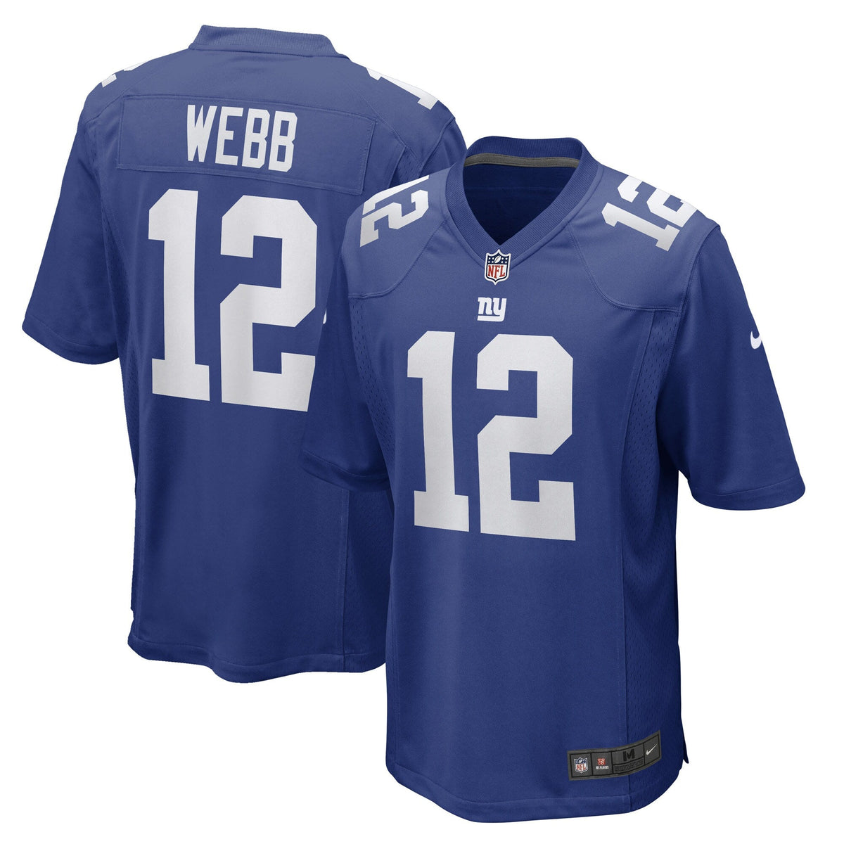 Davis Webb New York Giants  Game   Jersey - Royal