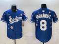 Men's Los Angeles Dodgers Enrique Hernandez #8 Royal Alternate Replica Player Jersey