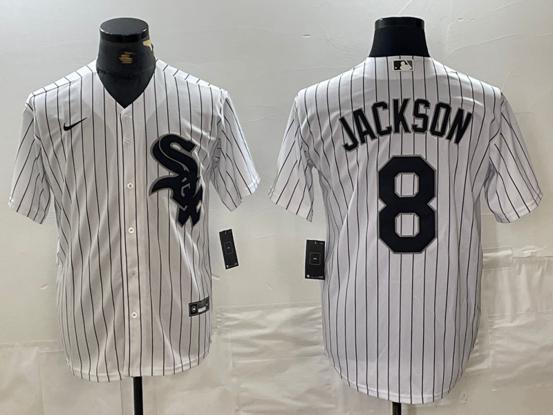 Men's Chicago White Sox Bo Jackson White Replica Player Jersey