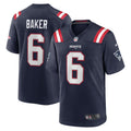 Javon Baker New England Patriots  Team Game Jersey -  Navy