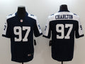 Men's Dallas Cowboys Taco Charlton Navy Game Player Jersey