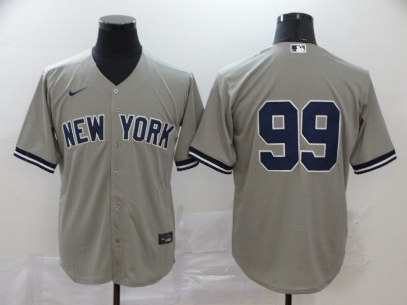 Men's New York Yankees Aaron Judge Gray Replica Player Name Jersey