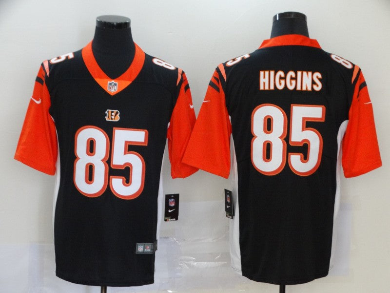 Men's Cincinnati Bengals Tee Higgins Black Game Jersey