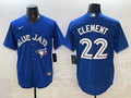 Men's Toronto Blue Jays1 Ernie Clement #22 Rush Blue Replica Player Jersey