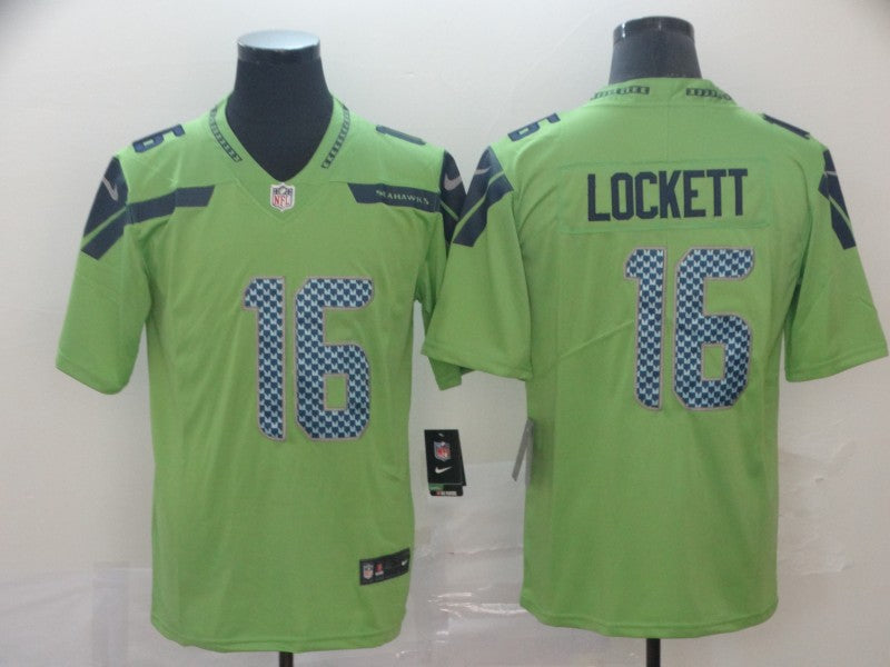 Men's Seattle Seahawks Tyler Lockett Green Game Jersey