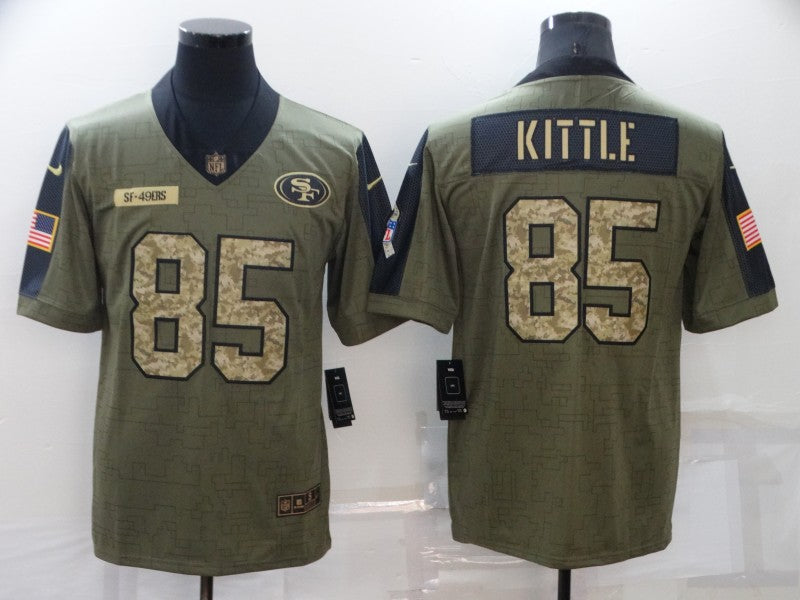 Men's San Francisco 49ers George Kittle Brown Authentic Game Jersey