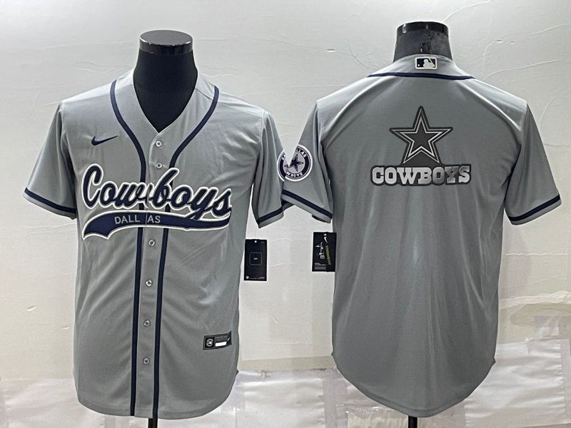 Men's Dallas Cowboys Gray Game Jersey1