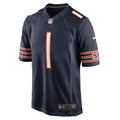 Chicago Bears Number 1 Groom Navy Game Jersey