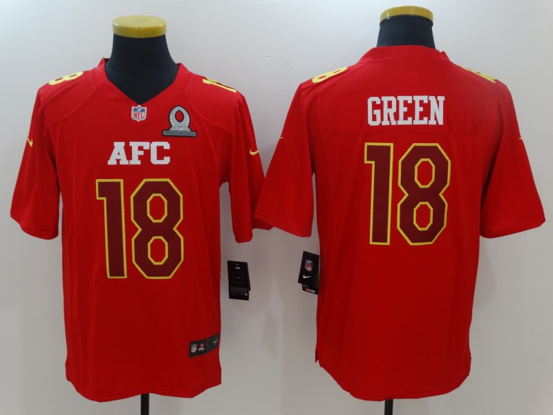 Men's Cincinnati Bengals A.J. Green #18 Red Game Jersey1