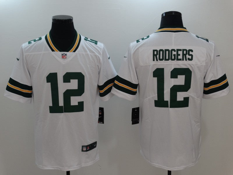 Men's Green Bay Packers #12 Aaron Rodgers Away Game Jersey1