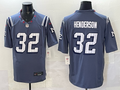 Men's New England Patriots TreVeyon Henderson Storm Blue 2025 Rivalries Collection Limited Jersey