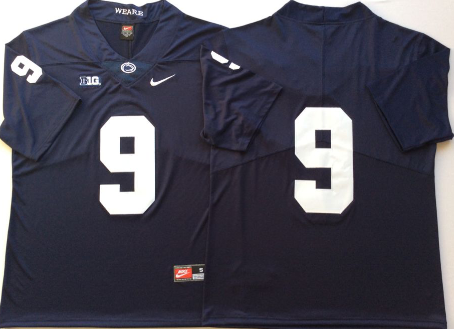 Men's Penn State Nittany Lions Trace McSorley Navy Team Player Game Jersey