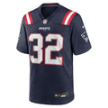 New England Patriots TreVeyon Henderson Navy 2025  Draft Game Jersey
