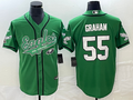 Men's Philadelphia Eagles Brandon Graham Kelly Green Game Jersey Joint Edition